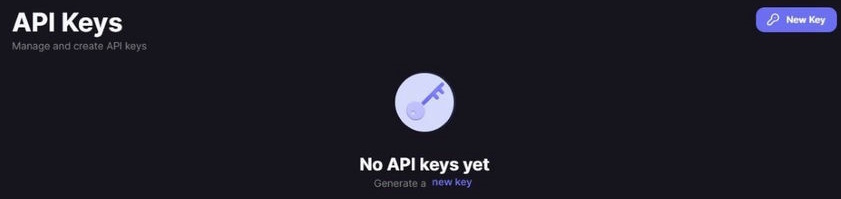 Get API Keys